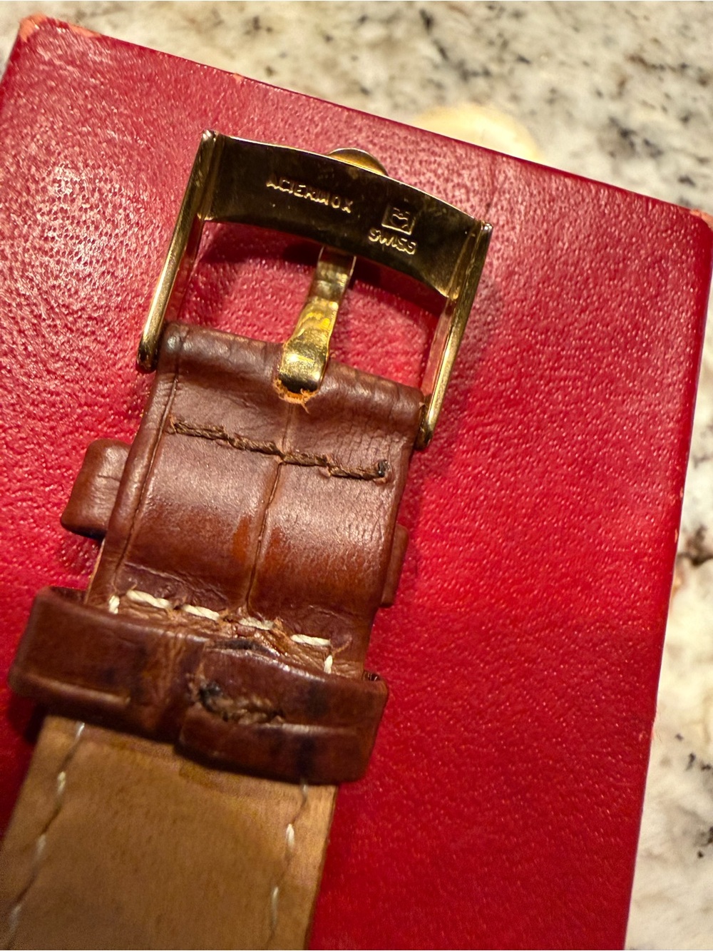 Omega Vintage 14k Gold-Filled 1958 Square Automatic Watch - Picture 11 of 12